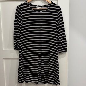 Garnet Hill A-Line 3/4 Sleeve Dress